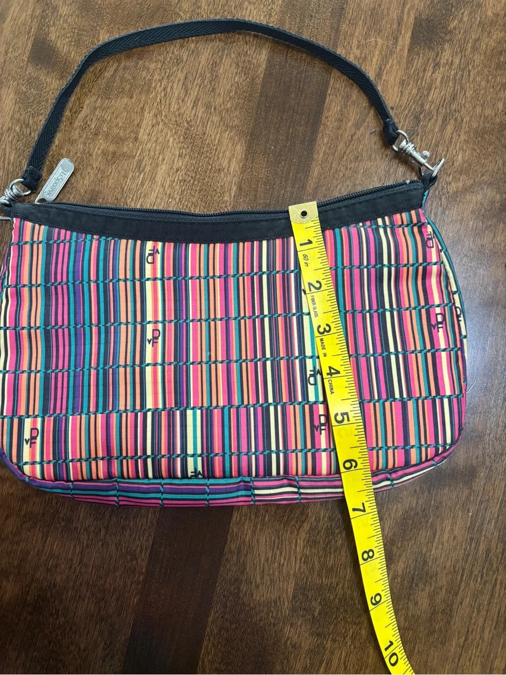 LeSportsac Pink Multi Stripe Wristlet